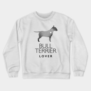 Bull Terrier Dog Lover Gift - Ink Effect Silhouette Crewneck Sweatshirt